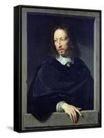 Portrait of a Gentleman, known as Arnaud D'Andilly-Philippe De Champaigne-Framed Stretched Canvas