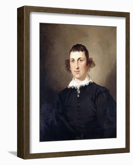 Portrait of a Gentleman, Probably Mr. Lyte, in Black Van Dyke Costume, 1769-Tilly Kettle-Framed Giclee Print