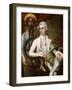 Portrait of a Gentleman, Seated, in White Jacket, Waistcoat and Breeches, Holding a Hookah-Robert Home-Framed Giclee Print