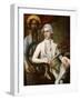 Portrait of a Gentleman, Seated, in White Jacket, Waistcoat and Breeches, Holding a Hookah-Robert Home-Framed Giclee Print