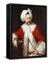 Portrait of a Gentleman Standing, Half-Length, in Oriental Costume-Andrea Soldi-Framed Stretched Canvas