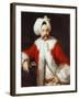 Portrait of a Gentleman Standing, Half-Length, in Oriental Costume-Andrea Soldi-Framed Giclee Print