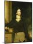 Portrait of a Gentleman, Standing, Three-Quarter Length, Wearing a Brown Jacket with White Jabot,…-William, II Hilton-Mounted Giclee Print