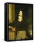 Portrait of a Gentleman, Standing, Three-Quarter Length, Wearing a Brown Jacket with White Jabot,…-William, II Hilton-Framed Stretched Canvas