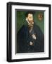 Portrait of a Gentleman, Traditionally Called a Member of the Dacre Family, 1571-George Gower-Framed Giclee Print