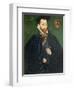 Portrait of a Gentleman, Traditionally Called a Member of the Dacre Family, 1571-George Gower-Framed Giclee Print