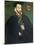 Portrait of a Gentleman, Traditionally Called a Member of the Dacre Family, 1571-George Gower-Mounted Giclee Print