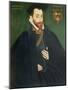 Portrait of a Gentleman, Traditionally Called a Member of the Dacre Family, 1571-George Gower-Mounted Giclee Print