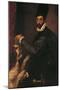 Portrait of a Gentleman with His Dog-Bartolomeo Passarotti-Mounted Giclee Print