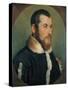 Portrait of a Gentleman-Giovan Battista Moroni-Stretched Canvas