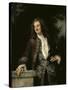 Portrait of a Gentleman-Jean Antoine Watteau-Stretched Canvas