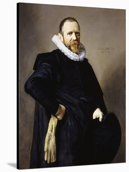 Portrait of a Gentleman-Frans Hals-Stretched Canvas