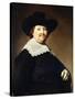 Portrait of a Gentleman-Johannes Cornelisz. Verspronck-Stretched Canvas