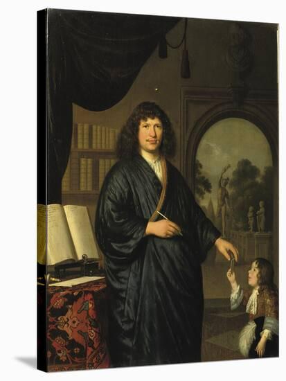 Portrait of a Gentleman-Pieter van Slingelandt-Stretched Canvas