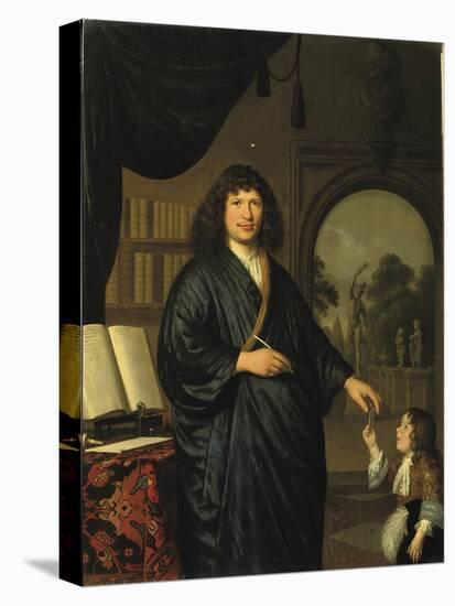 Portrait of a Gentleman-Pieter van Slingelandt-Stretched Canvas