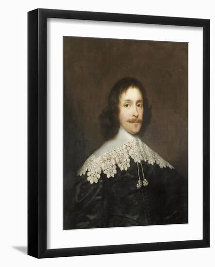 Portrait of a Gentleman-Cornelius Johnson-Framed Giclee Print