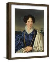 Portrait of a Gentlewoman in a Blue Dress, 1820-30-Leopold Kupelwieser-Framed Giclee Print