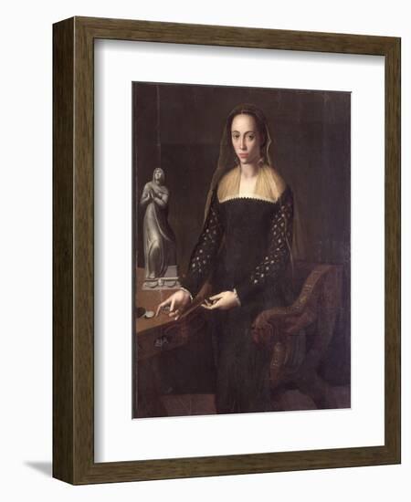 Portrait of a Gentlewoman-Agnolo Bronzino-Framed Giclee Print