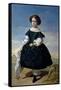 Portrait of a Girl, 1852-Valeriano Dominguez Becquer-Framed Stretched Canvas