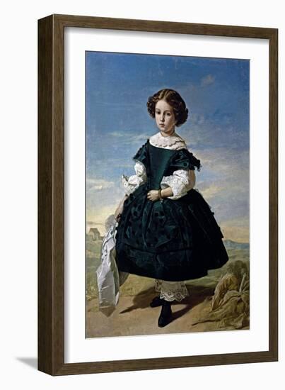 Portrait of a Girl, 1852-Valeriano Dominguez Becquer-Framed Giclee Print