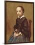 Portrait of a Girl, 1857-58 (Oil on Canvas)-Jean Baptiste Camille Corot-Framed Giclee Print