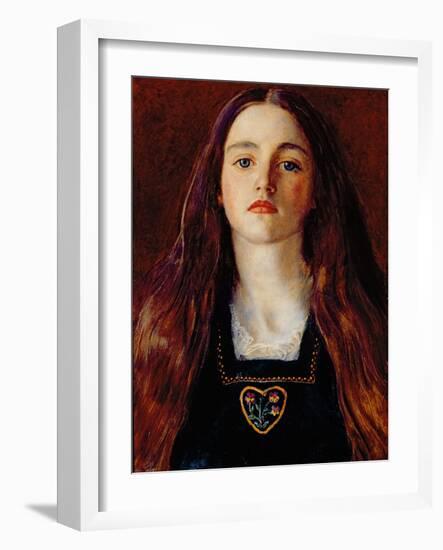 Portrait of a Girl, 1857-John Everett Millais-Framed Giclee Print