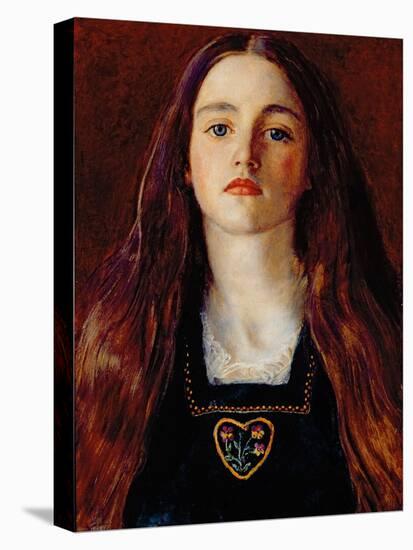 Portrait of a Girl, 1857-John Everett Millais-Stretched Canvas