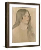 Portrait of a Girl, 1904-William Strang-Framed Giclee Print