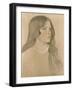 Portrait of a Girl, 1904-William Strang-Framed Giclee Print