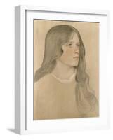 Portrait of a Girl, 1904-William Strang-Framed Giclee Print