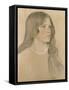 Portrait of a Girl, 1904-William Strang-Framed Stretched Canvas