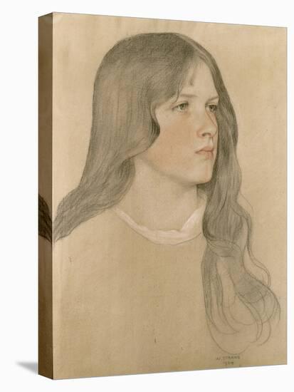 Portrait of a Girl, 1904-William Strang-Stretched Canvas