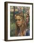 Portrait of a Girl, 20th Century-Théo van Rysselberghe-Framed Giclee Print