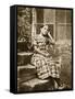 Portrait of a Girl at Croft Rectory-null-Framed Stretched Canvas