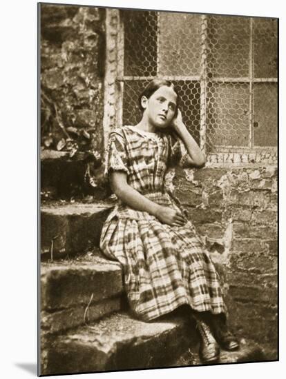 Portrait of a Girl at Croft Rectory-null-Mounted Photographic Print