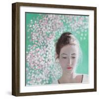 Portrait of a Girl Blossoming, 2015-Helen White-Framed Giclee Print