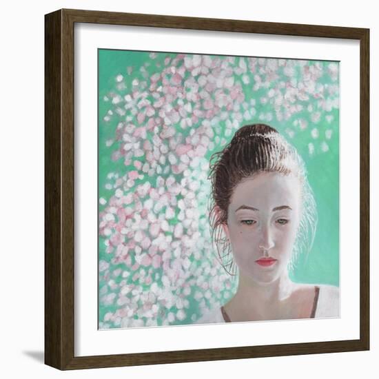 Portrait of a Girl Blossoming, 2015-Helen White-Framed Giclee Print