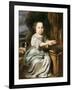 Portrait of a Girl, C.1664-Nicolaes Maes-Framed Giclee Print