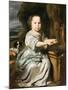 Portrait of a Girl, C.1664-Nicolaes Maes-Mounted Giclee Print