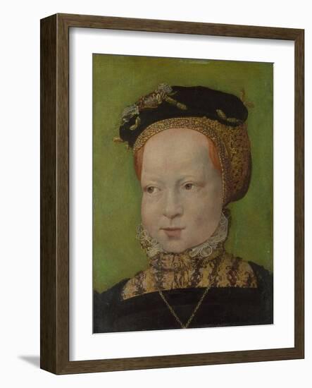 Portrait of a Girl, Ca 1545-Jakob Seisenegger-Framed Giclee Print