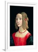 Portrait of a Girl, circa 1490-Domenico Ghirlandaio-Framed Giclee Print