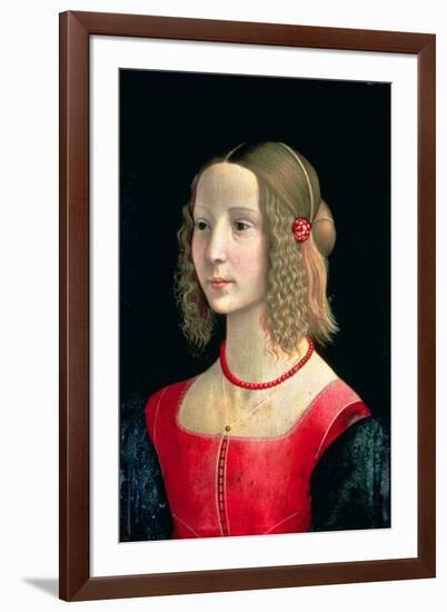 Portrait of a Girl, circa 1490-Domenico Ghirlandaio-Framed Giclee Print