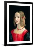 Portrait of a Girl, circa 1490-Domenico Ghirlandaio-Framed Giclee Print