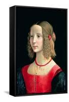 Portrait of a Girl, circa 1490-Domenico Ghirlandaio-Framed Stretched Canvas