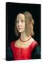 Portrait of a Girl, circa 1490-Domenico Ghirlandaio-Stretched Canvas