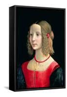 Portrait of a Girl, circa 1490-Domenico Ghirlandaio-Framed Stretched Canvas