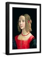 Portrait of a Girl, circa 1490-Domenico Ghirlandaio-Framed Giclee Print