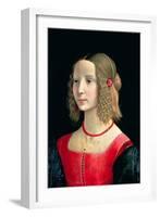 Portrait of a Girl, circa 1490-Domenico Ghirlandaio-Framed Giclee Print