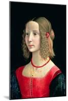 Portrait of a Girl, circa 1490-Domenico Ghirlandaio-Mounted Giclee Print