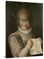 Portrait of a Girl Covered in Hair-Lavinia Fontana-Stretched Canvas